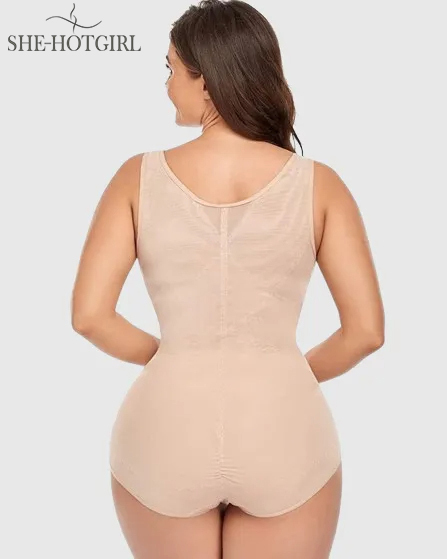 Mesh Seamless Waist Slimmer Corset Butt Shaping Shapewear Bodysuit