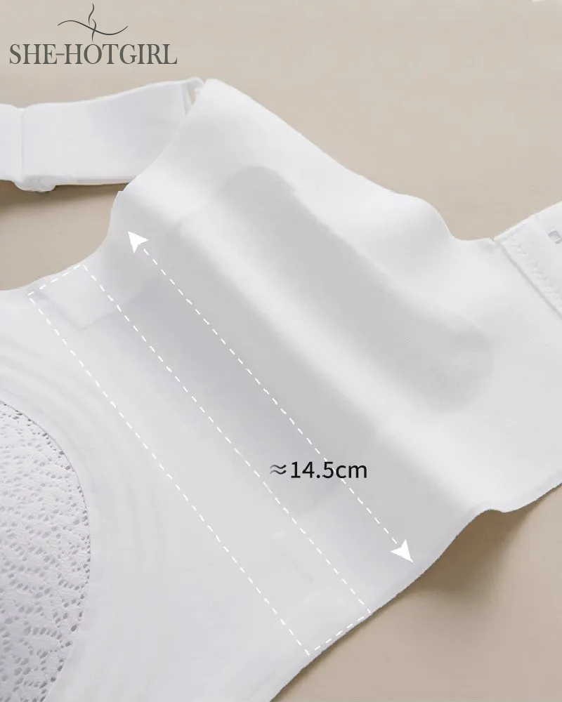 Minimizer Lace Bra Without Underwire Anti-Sag Thin Breathable Plus Size Underwear