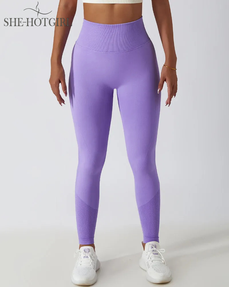 Seamless Butt Lift Knit High Waist Breathable Yoga Leggings