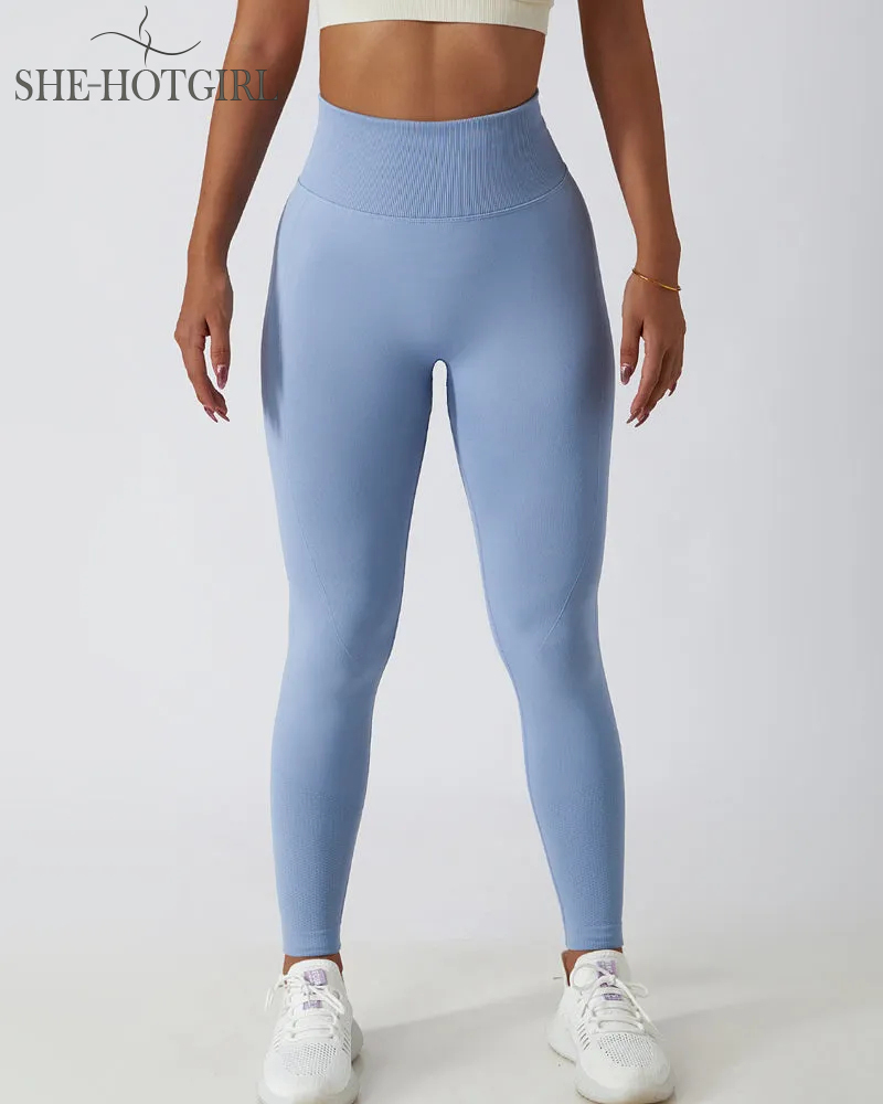 Seamless Butt Lift Knit High Waist Breathable Yoga Leggings