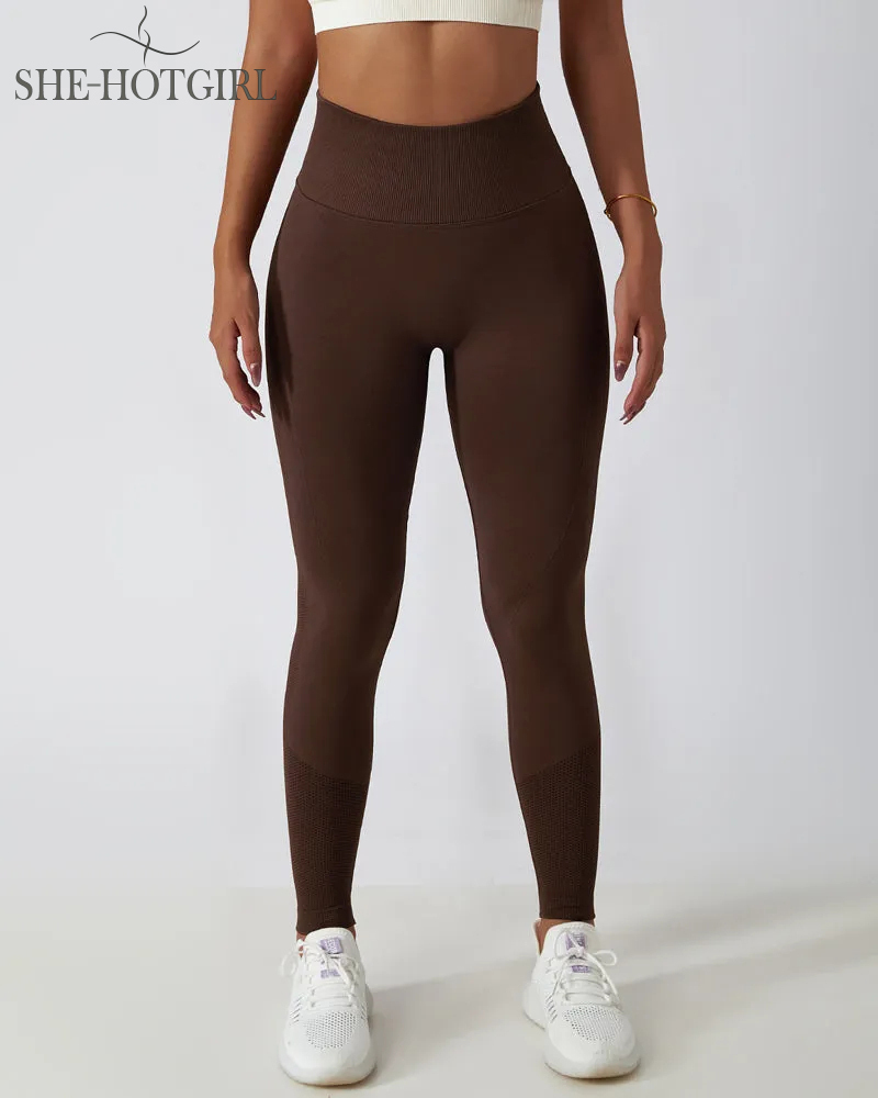 Seamless Butt Lift Knit High Waist Breathable Yoga Leggings