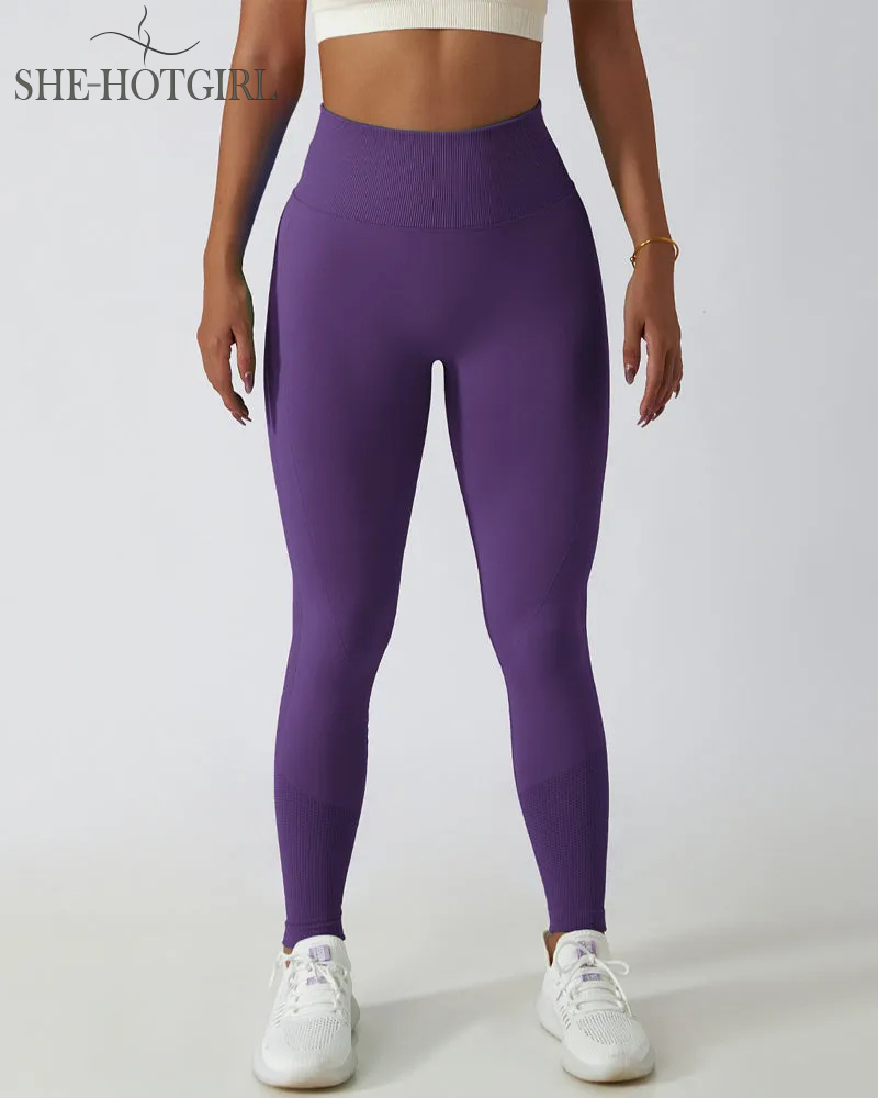 Seamless Butt Lift Knit High Waist Breathable Yoga Leggings