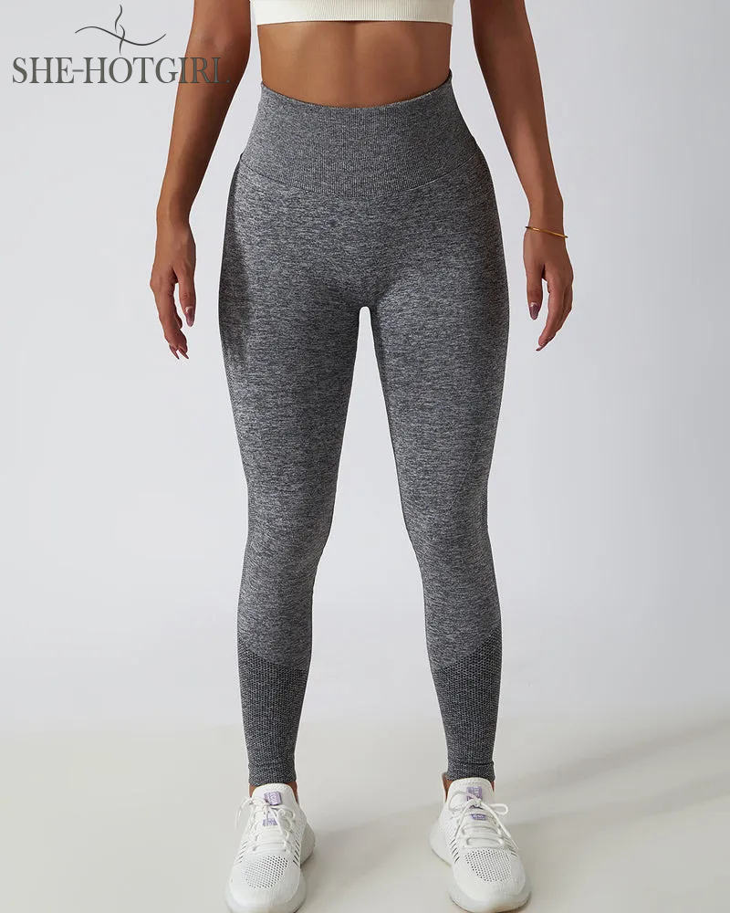 Seamless Butt Lift Knit High Waist Breathable Yoga Leggings