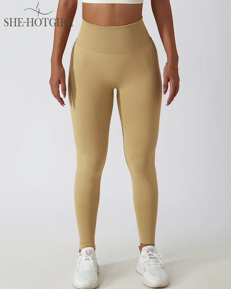 Seamless Butt Lift Knit High Waist Breathable Yoga Leggings