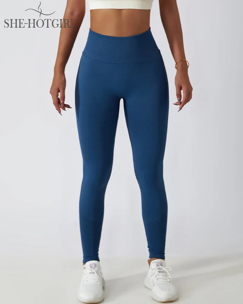 Seamless Butt Lift Knit High Waist Breathable Yoga Leggings