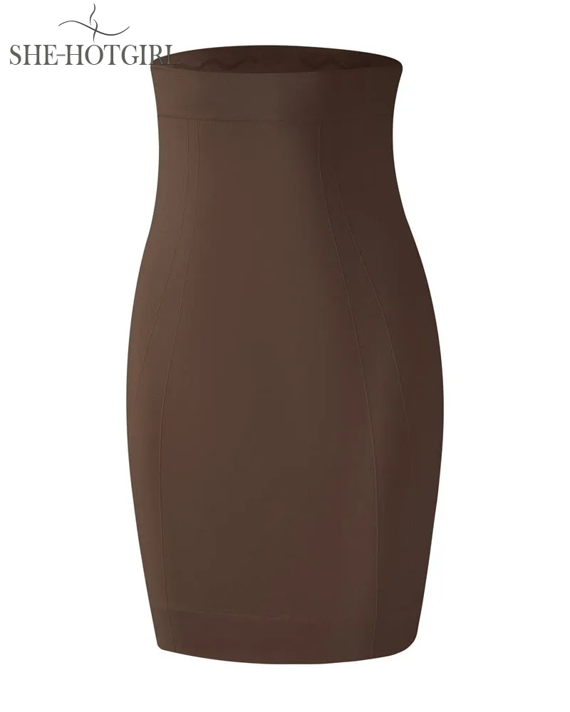 Seamless High Waist Tummy Control Non-Slip Hip Lifting Shapewear Skirt