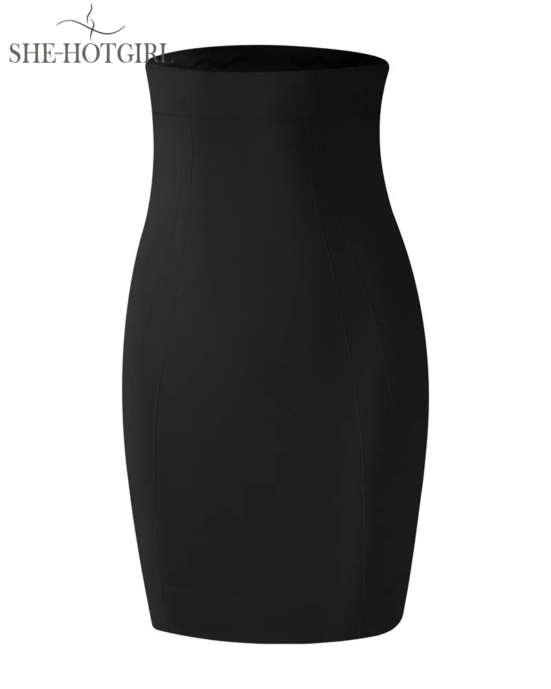 Seamless High Waist Tummy Control Non-Slip Hip Lifting Shapewear Skirt