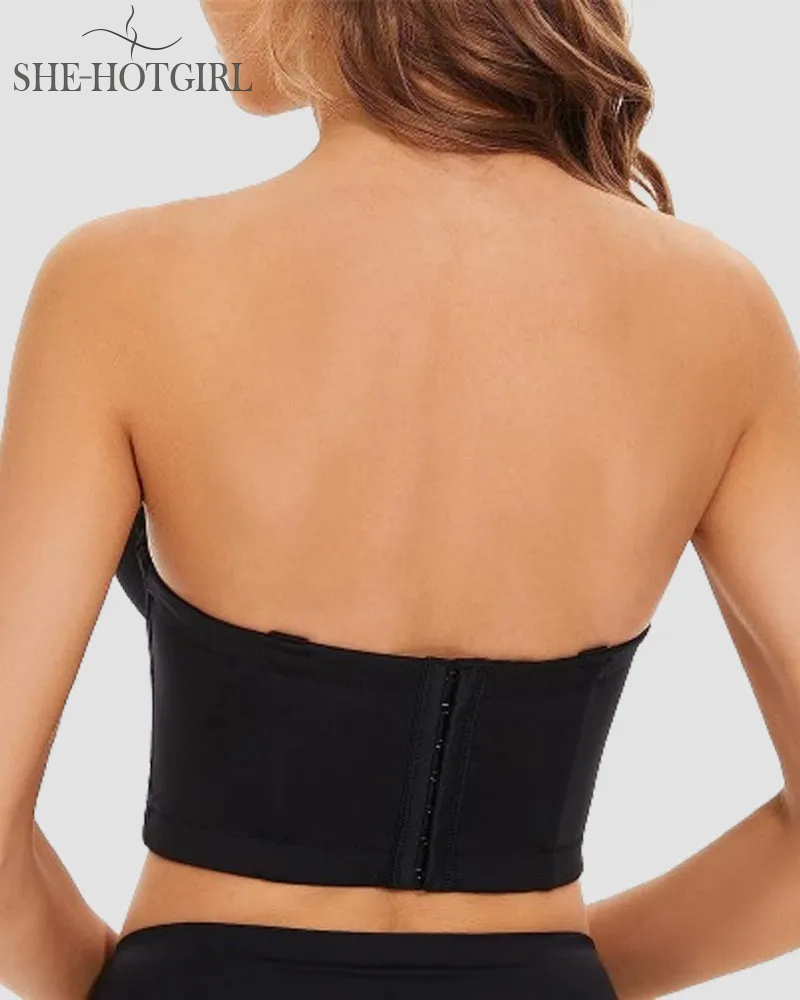 Seamless Multiway Low Back Non-Slip Push Up Full Coverage Bra