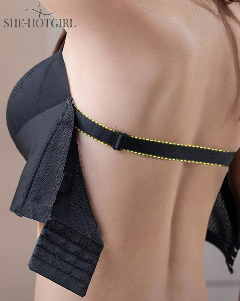 Seamless push-up bandeau bra with full cups