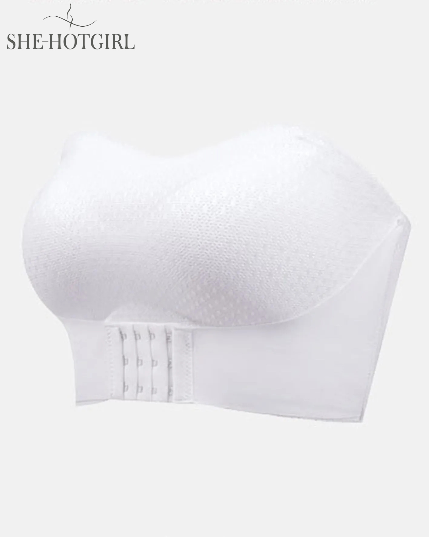 Strapless Backless Invisible Wireless Front Closure Push-up Bra