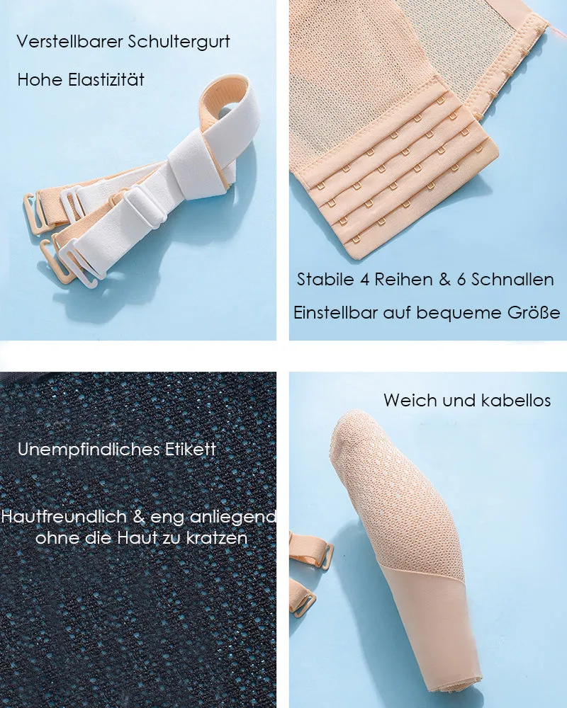 Strapless Backless Invisible Wireless Front Closure Push-up Bra