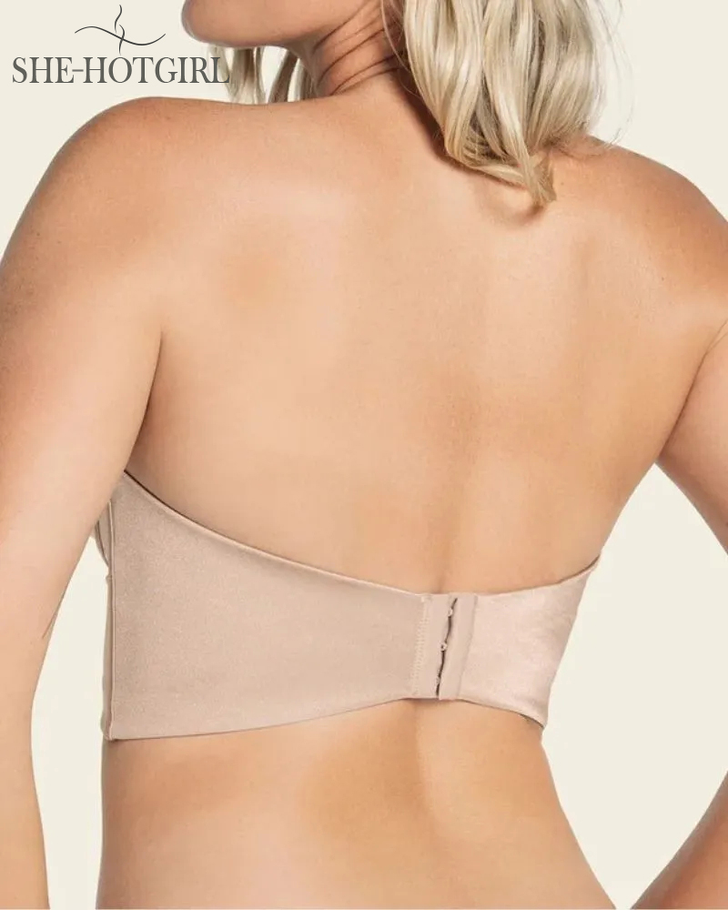 Strapless full cup corset shaping bra