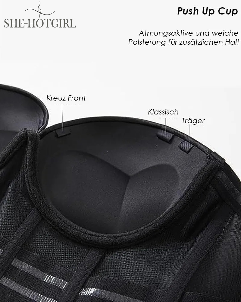 Strapless full cup corset shaping bra