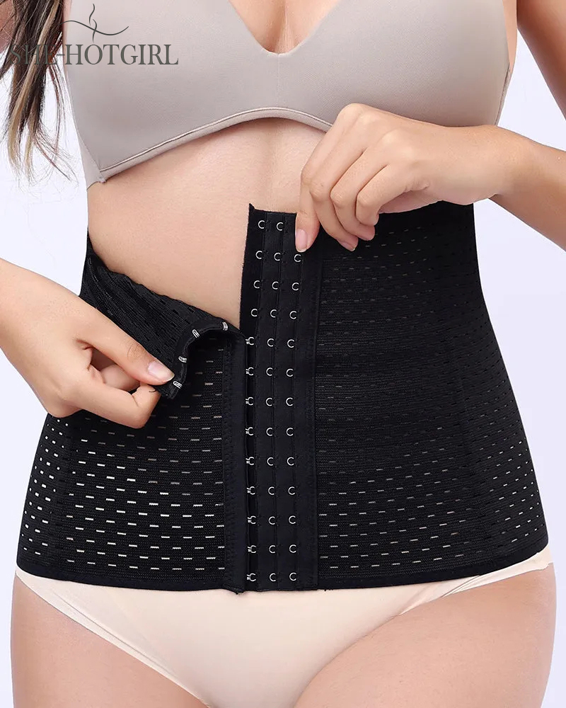 Women Fat Burning Underbust Waist Trainer Postpartum Recovery Corset Shapewear