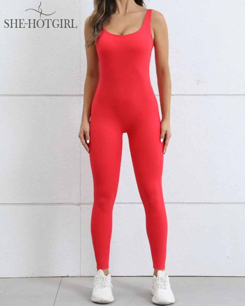 Women's Quick-Drying Tight One-Piece Yoga Jumpsuit