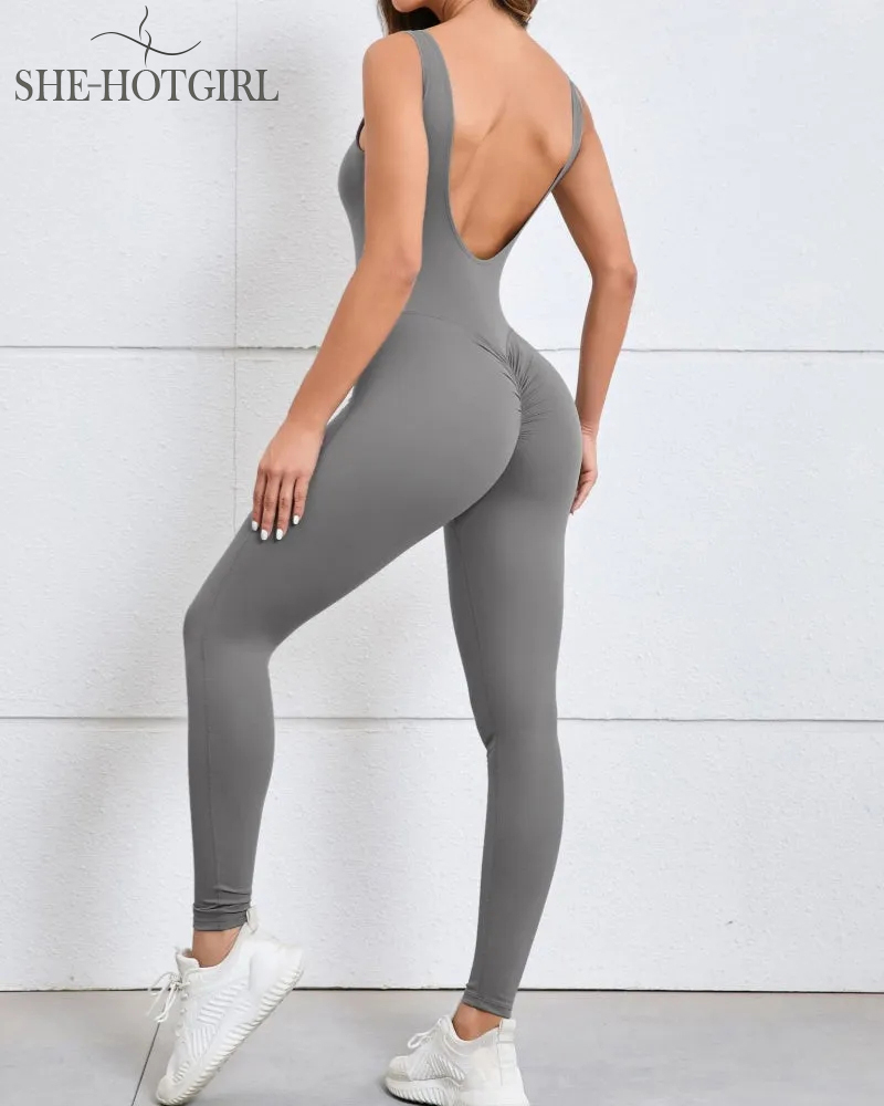Women's Quick-Drying Tight One-Piece Yoga Jumpsuit