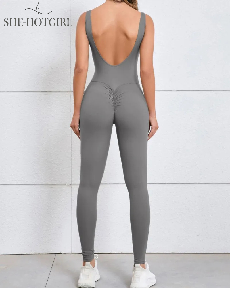 Women's Quick-Drying Tight One-Piece Yoga Jumpsuit