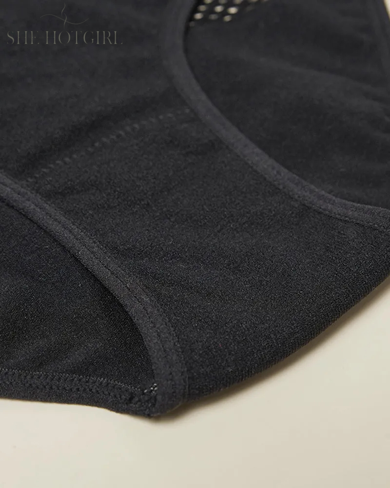 Women's Seamless Shapewear High Waist Briefs Sexy Hollow Out Underwear