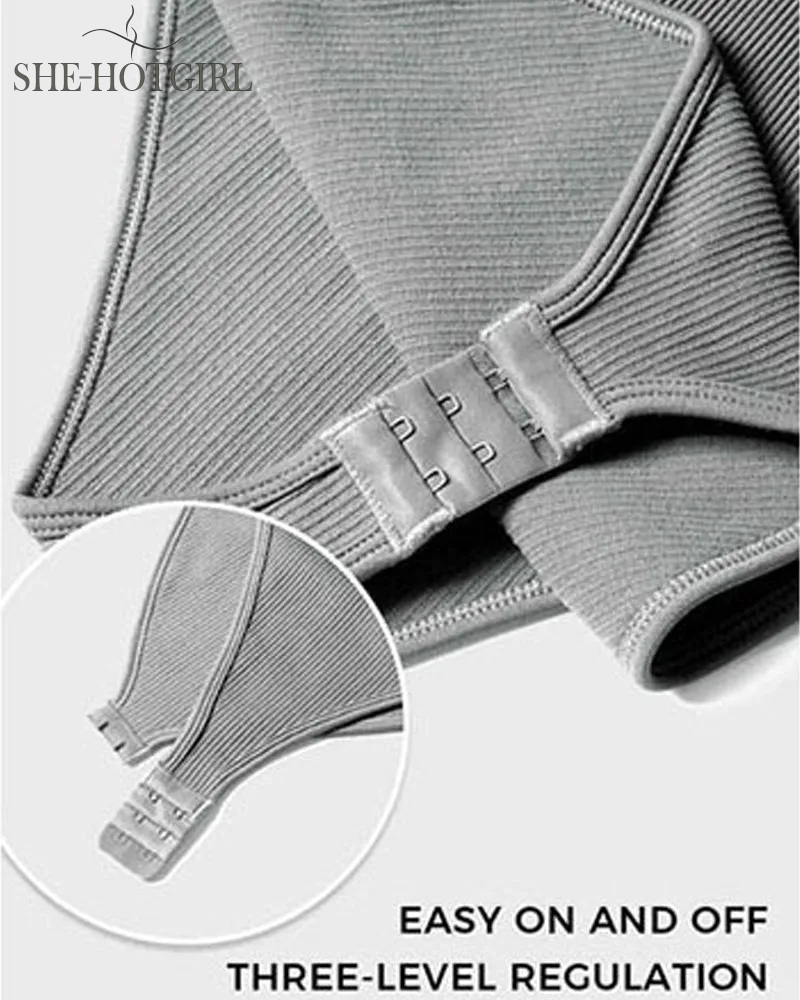 Women's Shapewear Bodysuits Sexy Ribbed Sleeveless Square Neck Tank Tops