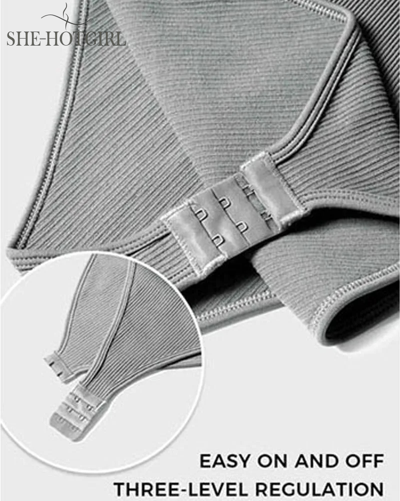 Women's Shapewear Bodysuits Sexy Ribbed Sleeveless Square Neck Tank Tops