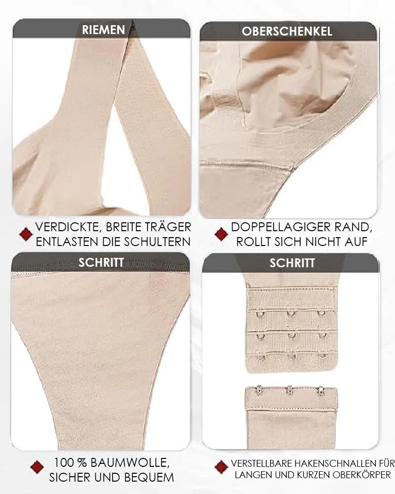 Women's tummy control seamless summer ice silk bodysuit compression v-neck body shaper