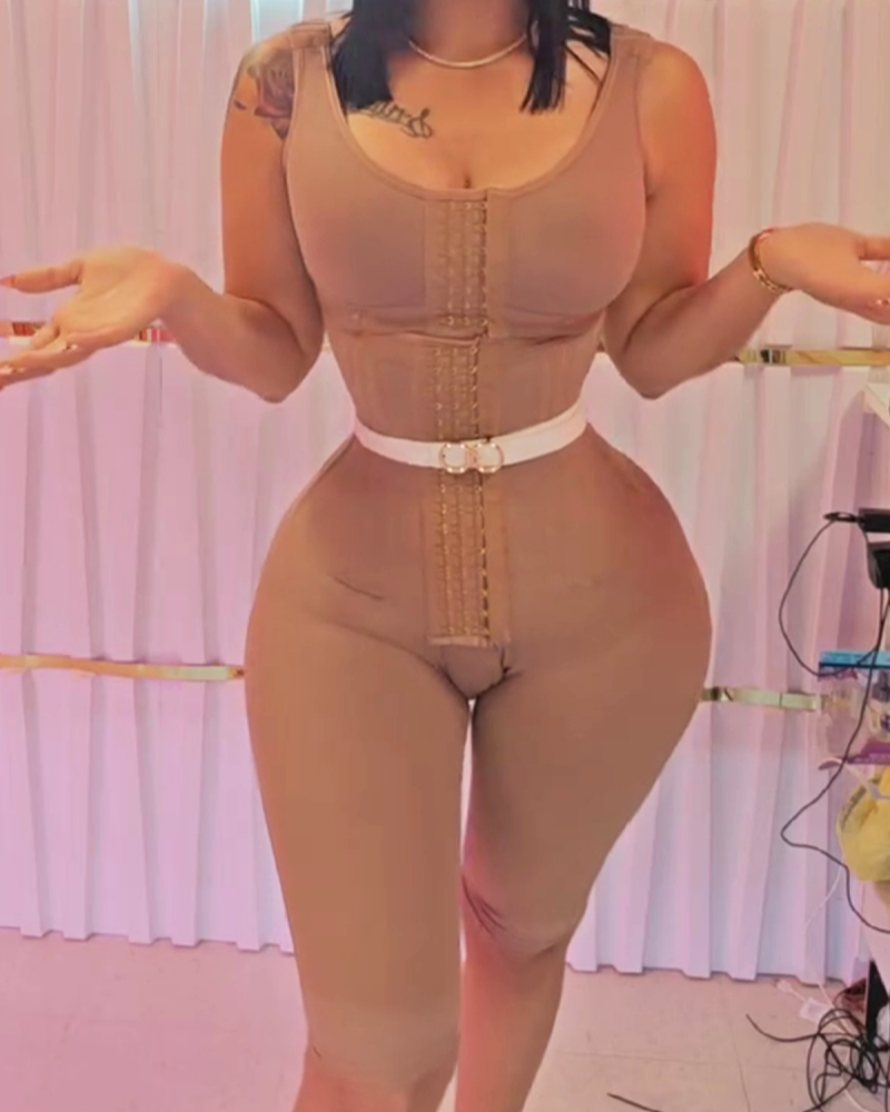 High Compression Fajas Colombianas Full Body Hourglass Tummy Control Body Shaper