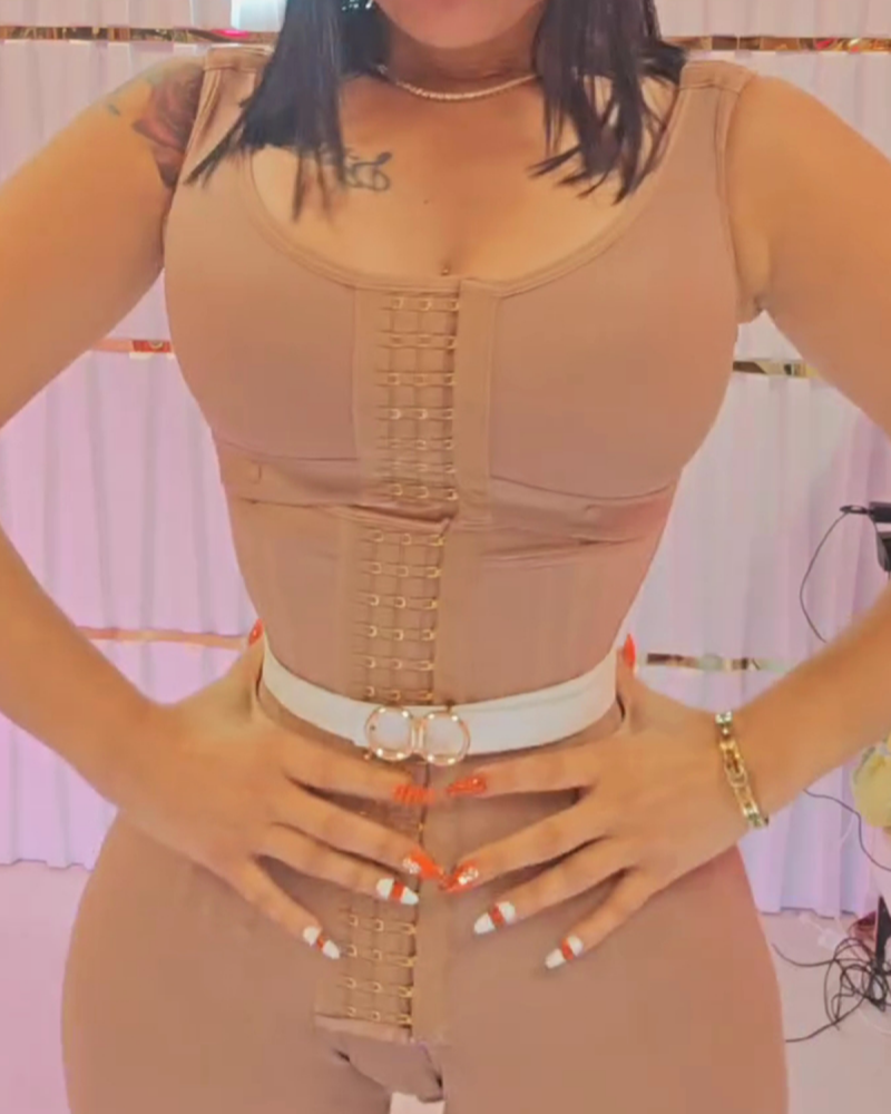 High Compression Fajas Colombianas Full Body Hourglass Tummy Control Body Shaper