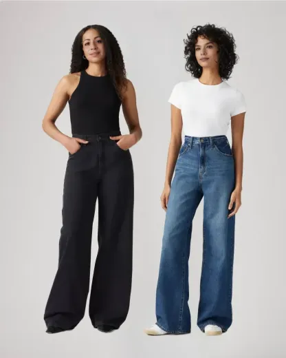 Adjustable Womens Cinch Baggy Jeans