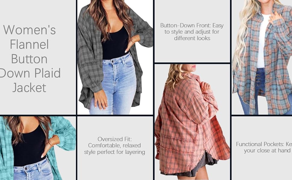 Oversized Shirt Jacket with Pockets