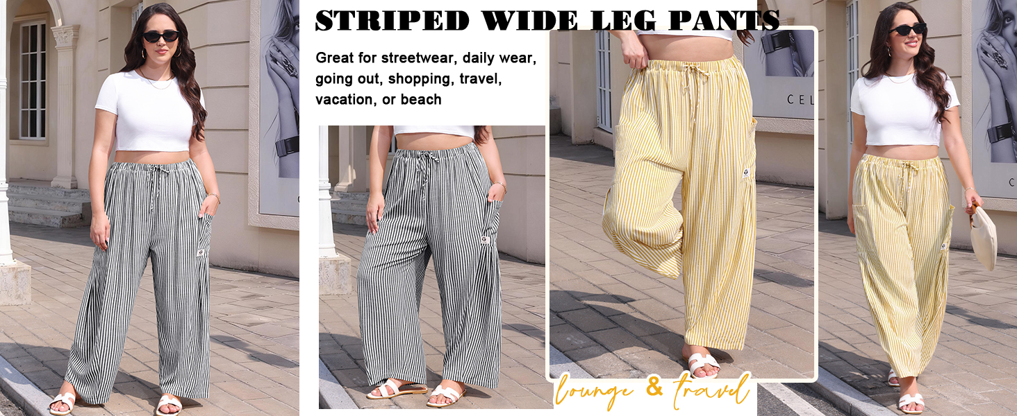 striped lounge pants women