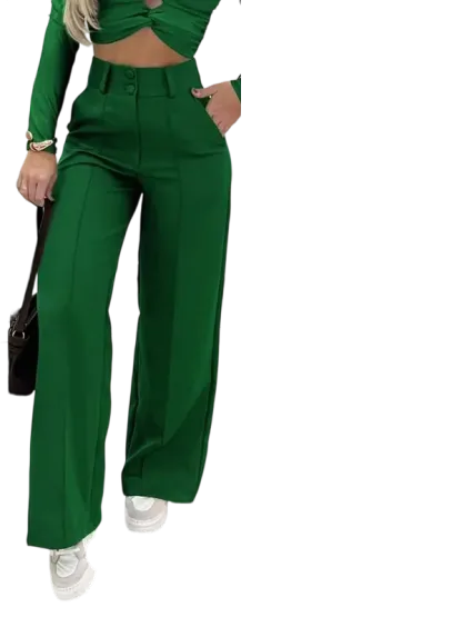 Women's Simple Wide-Leg Pants