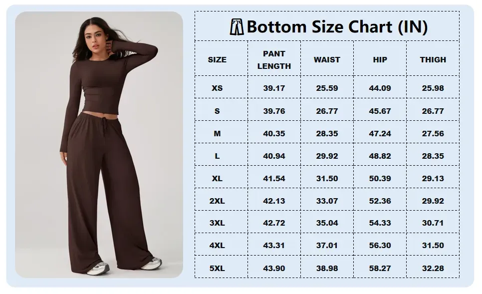 Women's long-sleeved top and wide-leg pants suit