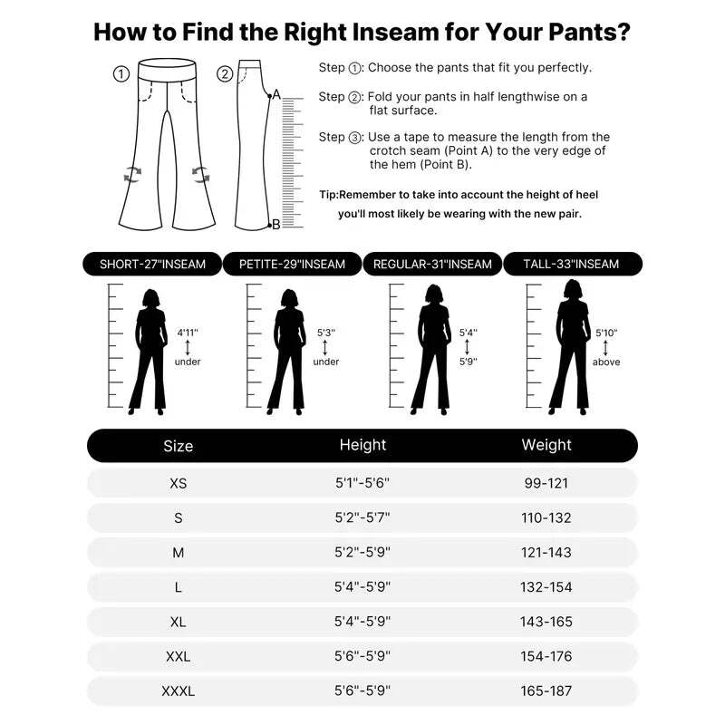 Halloween Sale🎃Women’s High-Waist Wide Leg Pants – Business Casual Yoga Dress Pants with Pockets