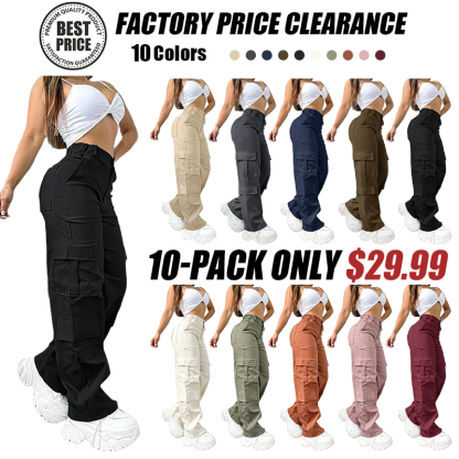Women’s Multi-Pocket Cargo Work Pants