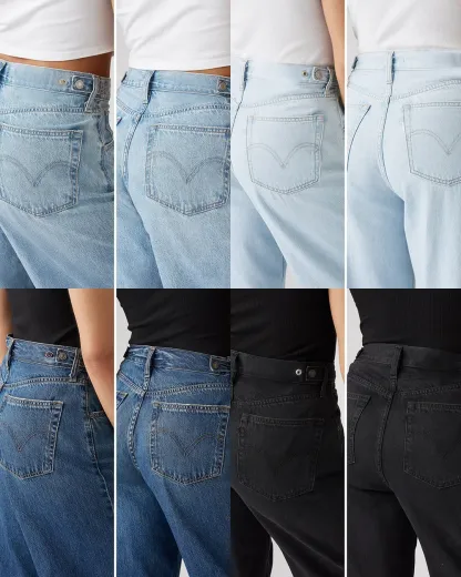 Adjustable Womens Cinch Baggy Jeans