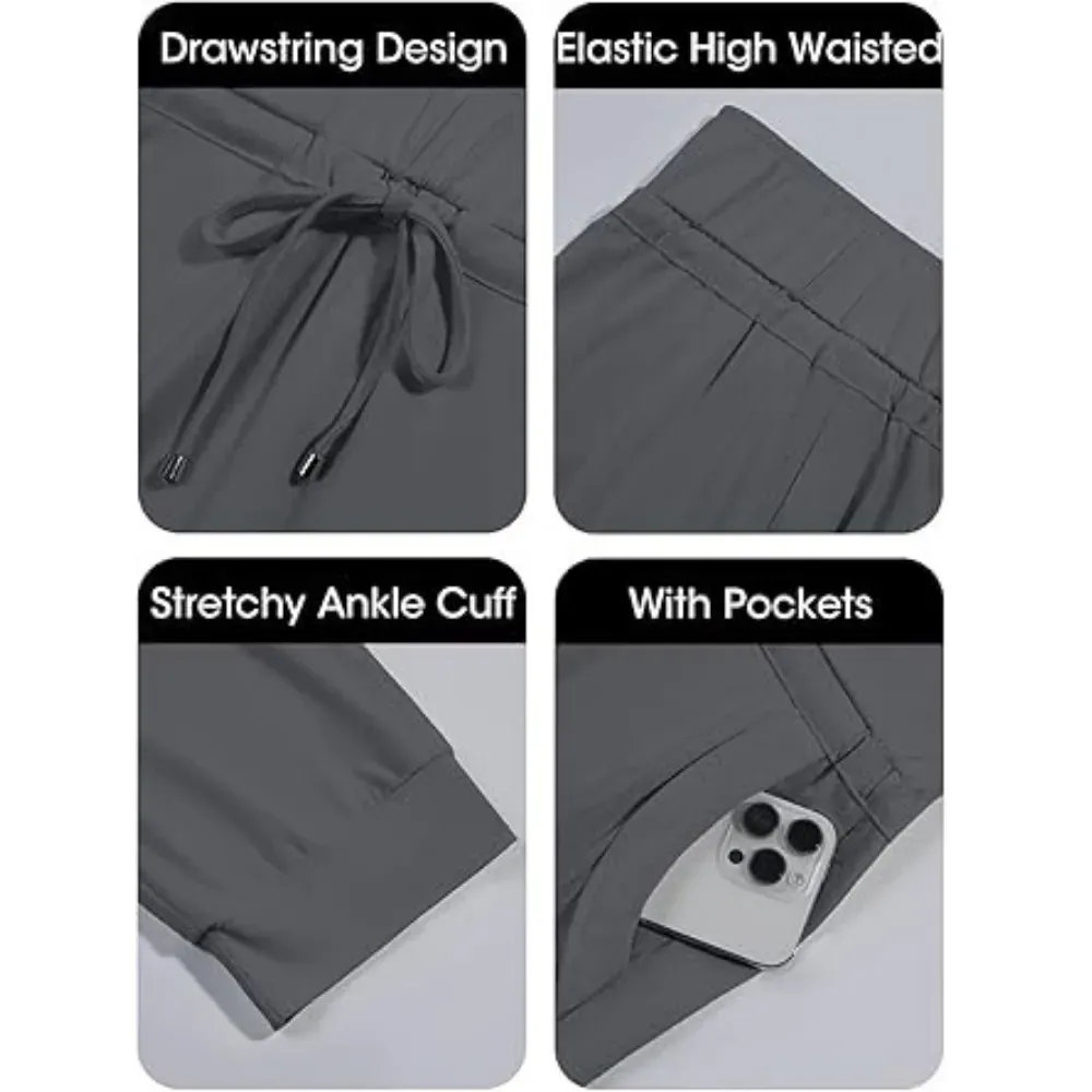⚡️Factory wholesale promotion⚡️ Women's Solid-Color Drawstring Waist Cropped Pants