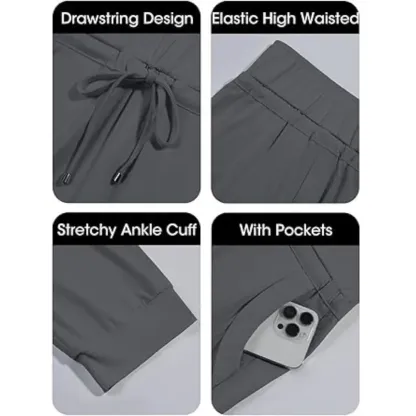 ⚡️Factory wholesale promotion⚡️ Women's Solid-Color Drawstring Waist Cropped Pants