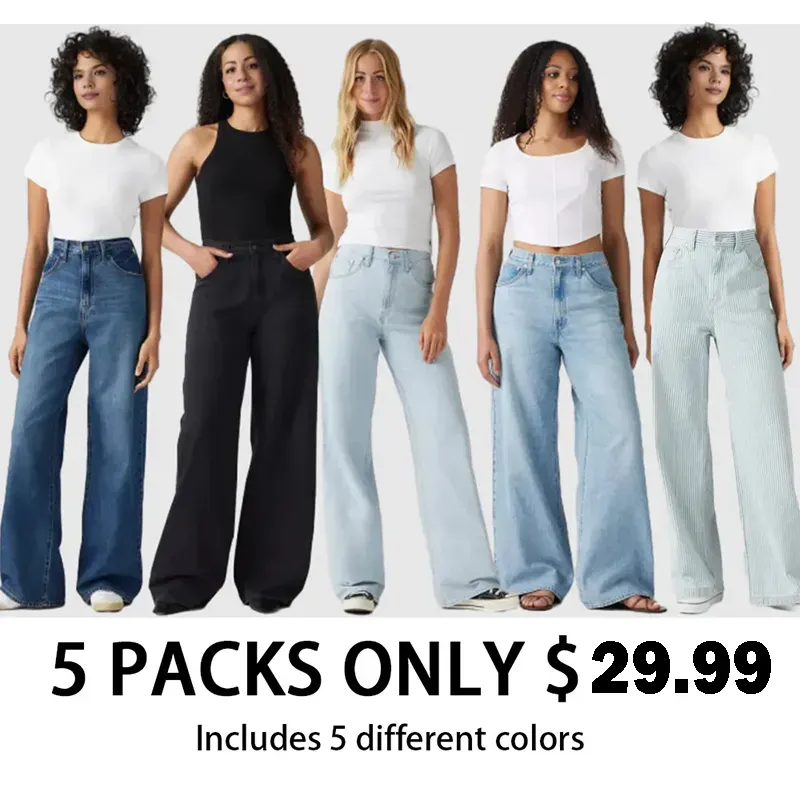 Adjustable Womens Cinch Baggy Jeans