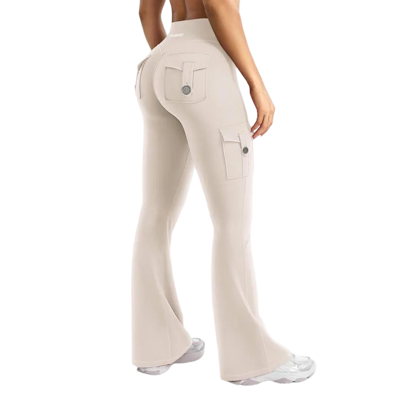 「🛒90%OFF only today」Women's athletic flared leggings with pockets