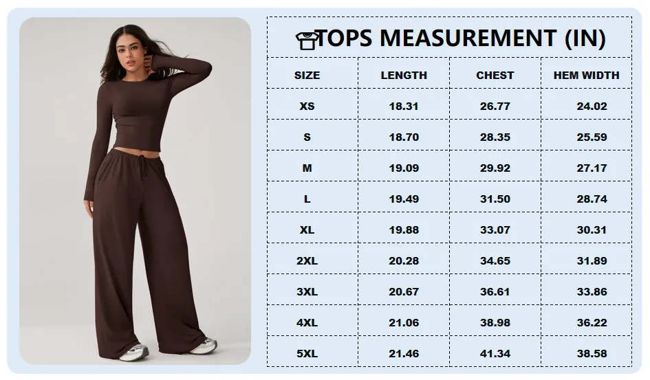 Women's long-sleeved top and wide-leg pants suit