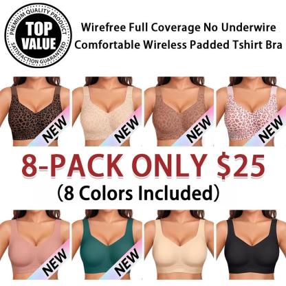 Women's Full Coverage Comfortable Wireless Bra