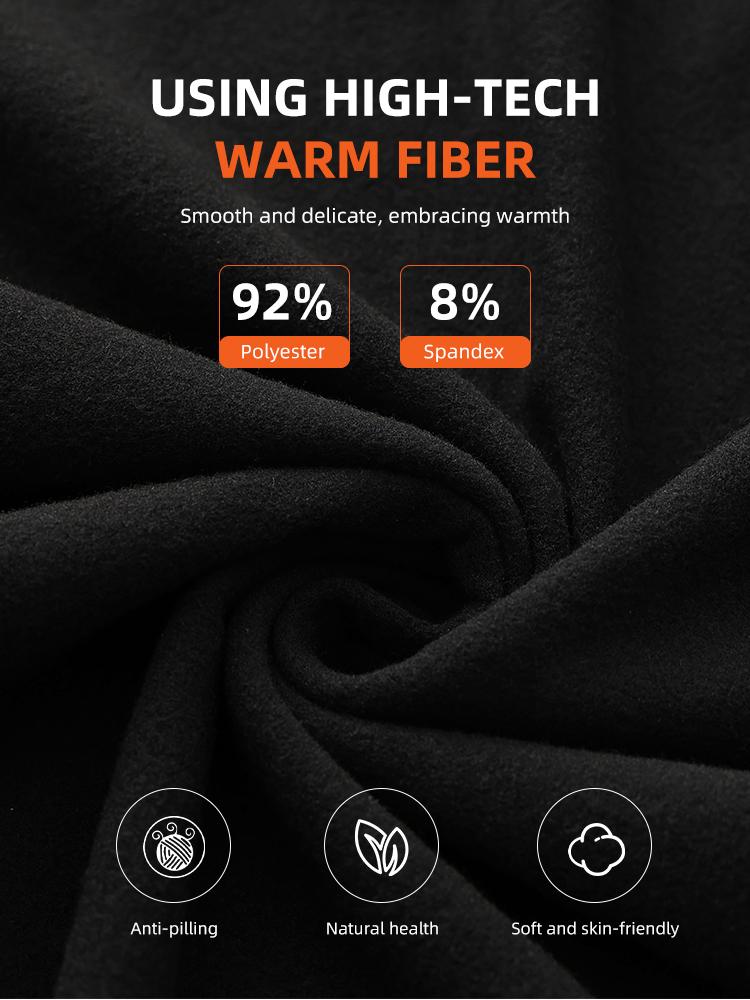 Plush 4-Piece Thermal Underwear Set - Soft Warm Long Johns for Winter Indoor Outdoor Wear Fleece-Lined Elastic Comfortable Moisture-Wicking Sweat-Absorbing Durable Base Layer