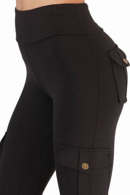 💕Solid Flap Pocket High Waist Sports Leggings
