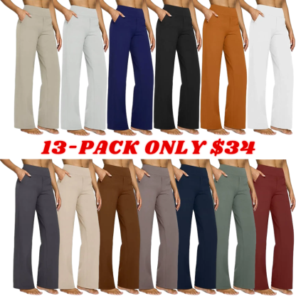 Women Wide Leg Pants with Pockets