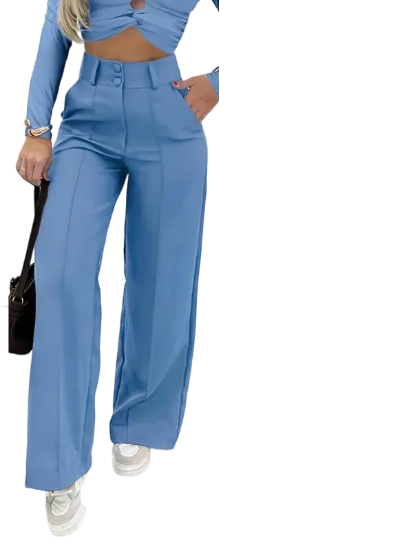 Women's Simple Wide-Leg Pants