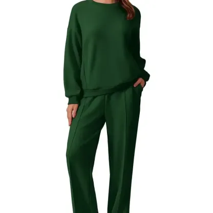 🔥Last Day 89% OFF🔥2-Piece Sweatshirt & Pants Set – Comfy Travel or Home Outfit