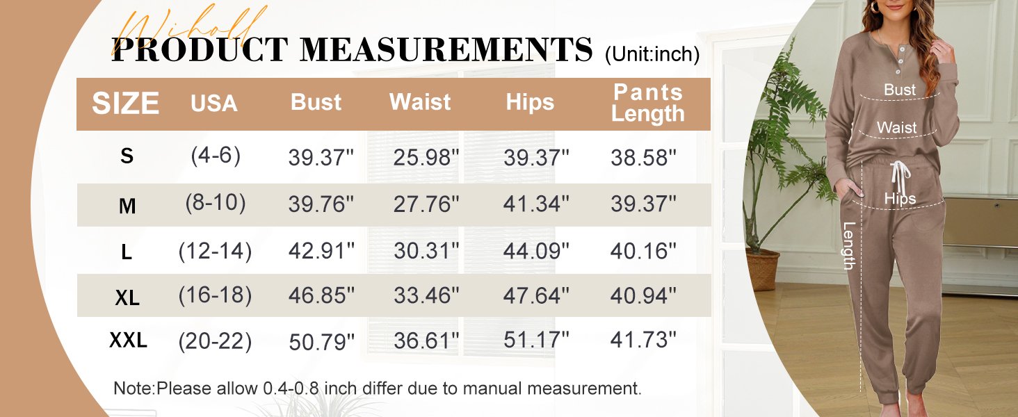 Women's 2-Piece Casual Set — Button-Front Sweatshirt & Sweatpants (With Pockets)