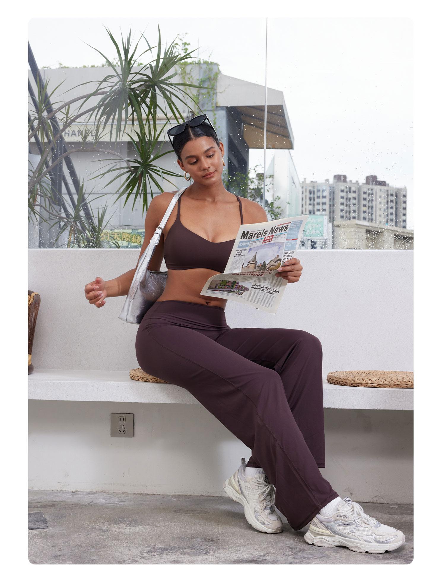 YEOREO Eddiy Leggings High-Waist Straight-Leg No Front Seam Buttery Soft Gym Yoga Pants for Women Fitness Tights SpringStatements