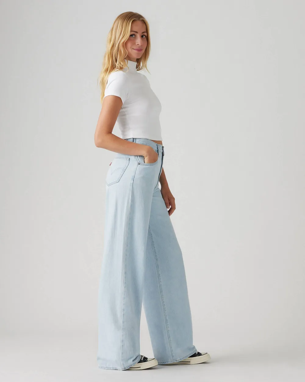 Adjustable Womens Cinch Baggy Jeans
