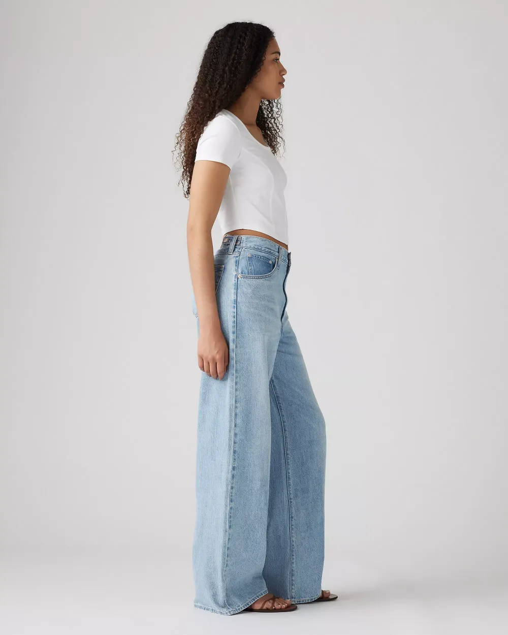 Adjustable Womens Cinch Baggy Jeans